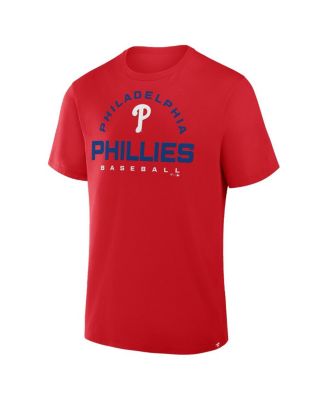 Men's Red Philadelphia Phillies Clubhouse Legacy Primary Play T-Shirt