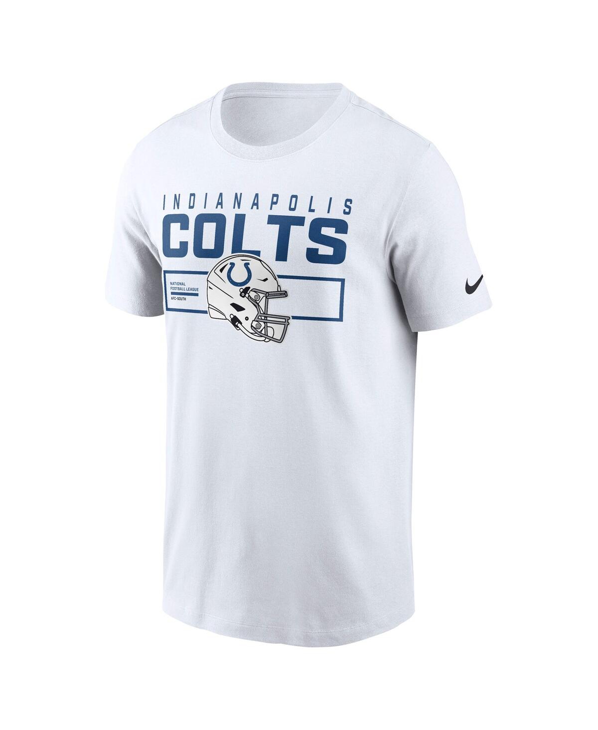 Nike White Indianapolis Colts Primetime Helmet Essential T-shirt In White