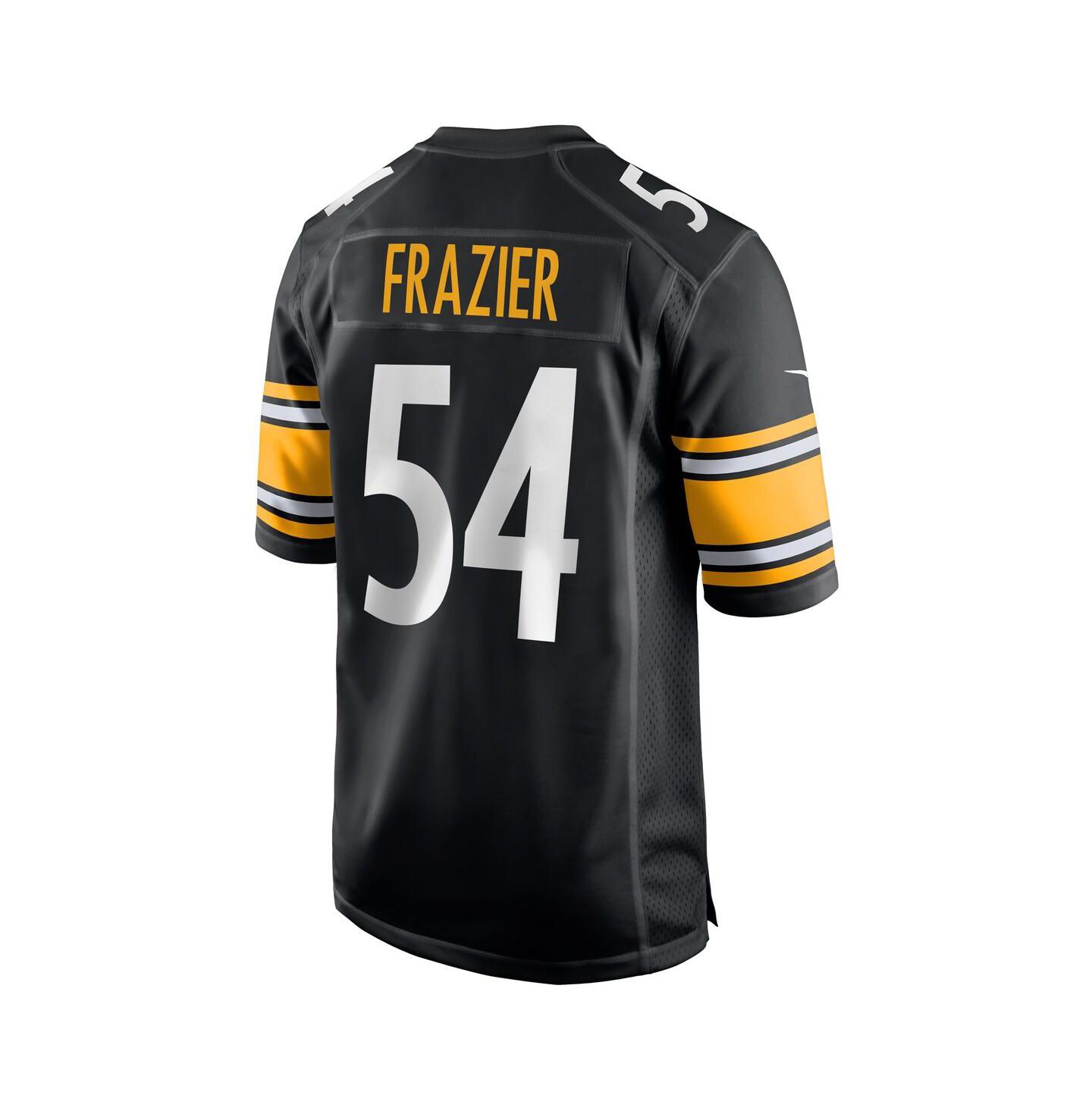 Мужской топ Nike Zach Frazier Black Pittsburgh Steelers Game Jersey — фото 3