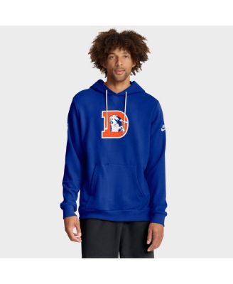 Nike - Men's Royal Denver Broncos Sideline Offensive Set Play Performance Pullover Hoodie