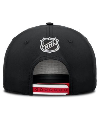 Men's Black Carolina Hurricanes 2025 NHL Draft Authentic Pro On-Stage Podium A-Frame Adjustable Hat