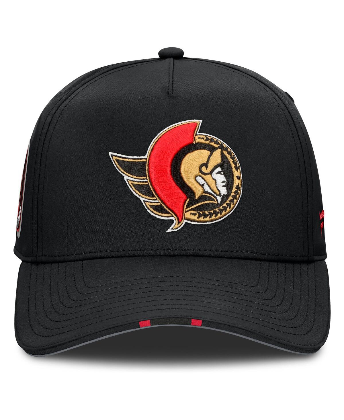 Fanatics Men's Black Ottawa Senators 2025 Nhl Draft Authentic Pro On-stage Podium A-frame Adjustable Hat In Black