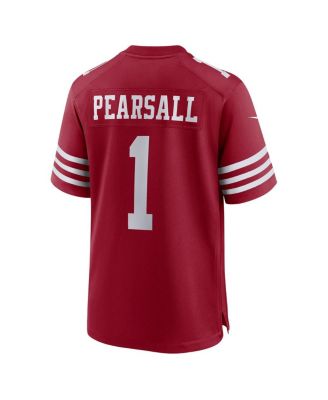 Men's Ricky Pearsall Scarlet San Francisco 49ers Team Game Jersey