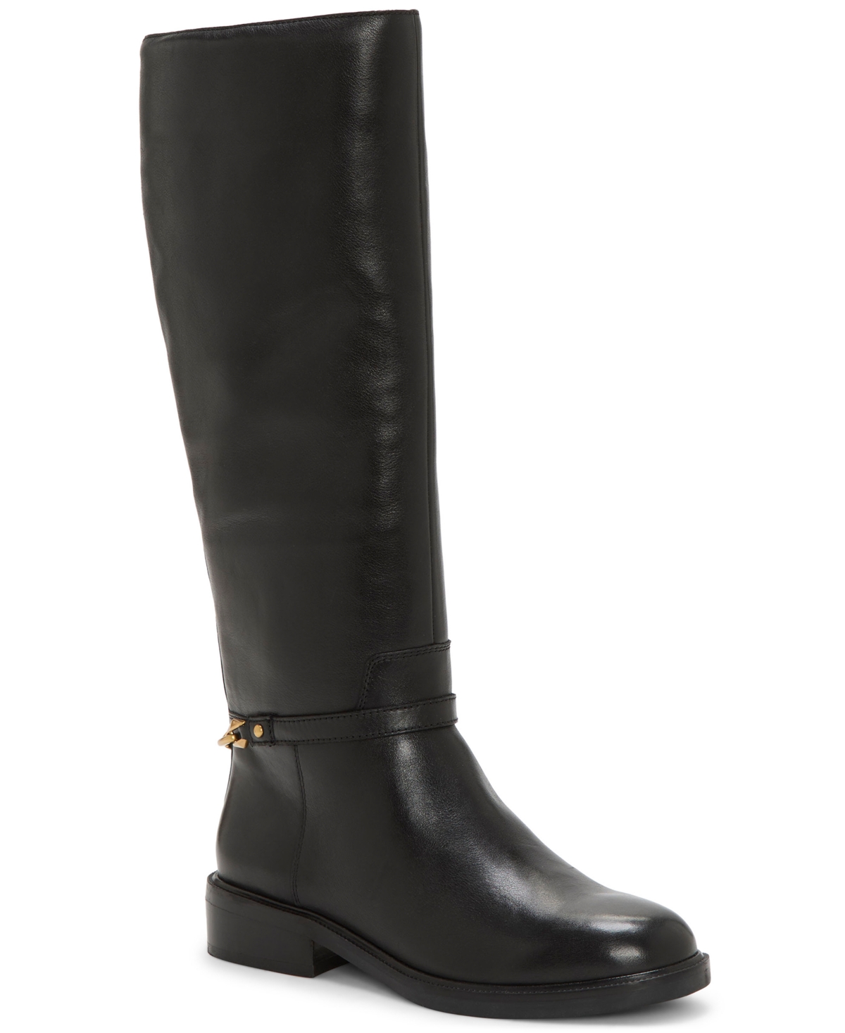 Vince Camuto Women's Adria Extra Wide-calf Knee-high Riding Boots In Black
