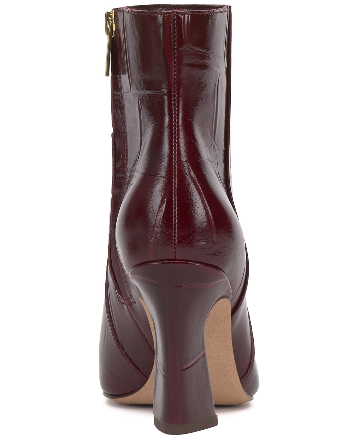 Vince Camuto Women's Bayla Flare-heel Dress Booties In Burgundy