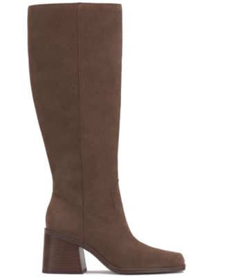 Womens's Sangeti Block-Heel Wide-Calf Knee-High Boots