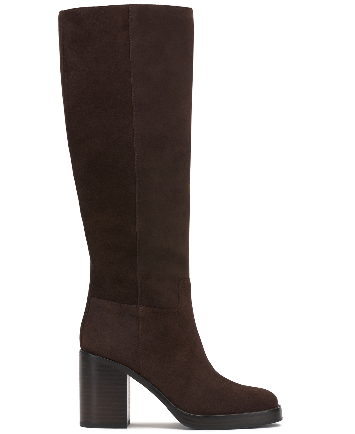 Vince Camuto Women's Gibi Wide-calf Platform Knee-high Boots In Brown
