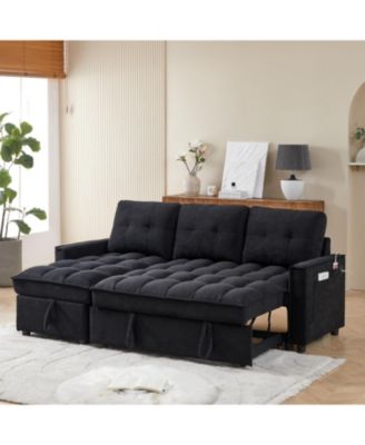MH 78.75" Reclining Pull-Out Sectional Sofa
