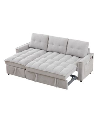 MH 78.75" Reclining Pull-Out Sectional Sofa