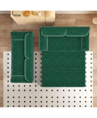 Queen Pull Out Sofa Bed with Storage