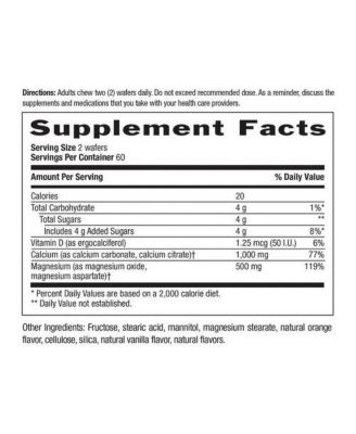 Calcium with Magnesium Wafers, 120 Wafers