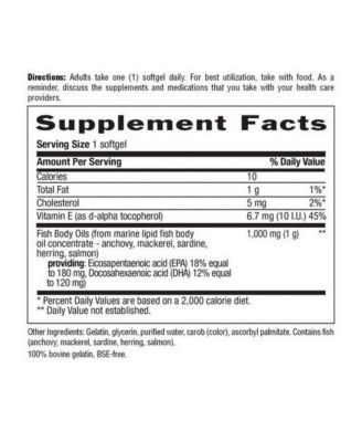 Omega 3, Fish Body Oil 300 Softgels