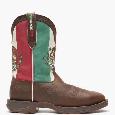 Men's Rebel by Steel Toe Mexico Flag Western Boot