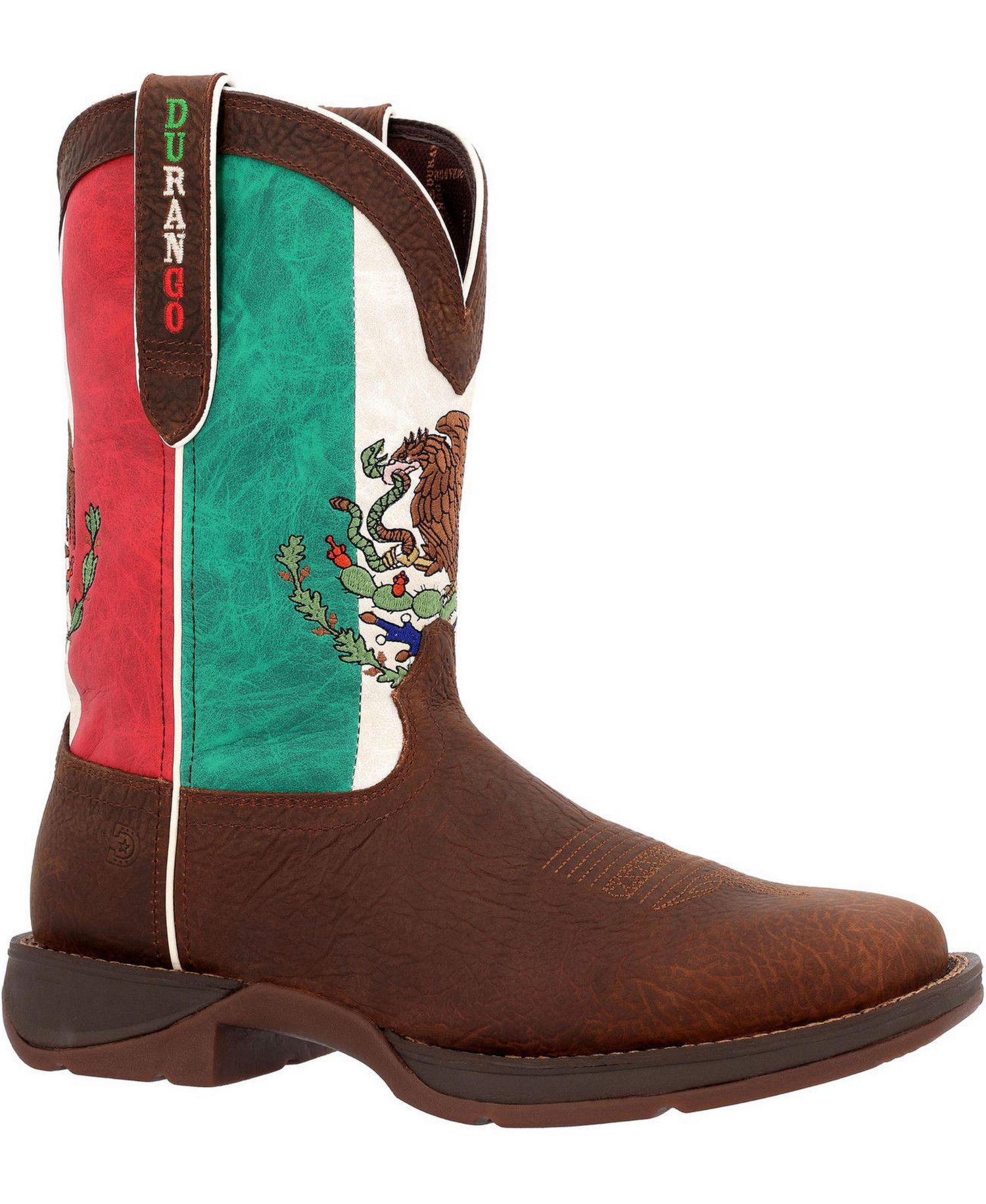 Men's Rebel by Steel Toe Mexico Flag Western Boot