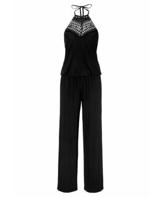 Women's Crochet Halterneck Jumpsuit