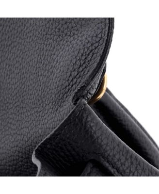 Pre-Owned Hermes Kelly 28 Handbag Black Togo with Gold Hardware