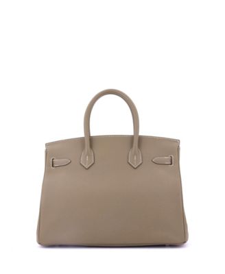 Pre-Owned Hermes Birkin 30 Handbag Grey Epsom with Palladium Hardware