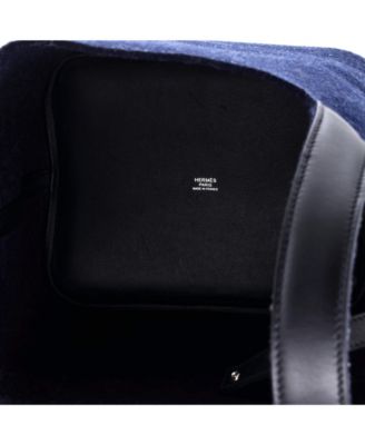 Pre-Owned Hermes MM Picotin Lock Bag Felt with Leather