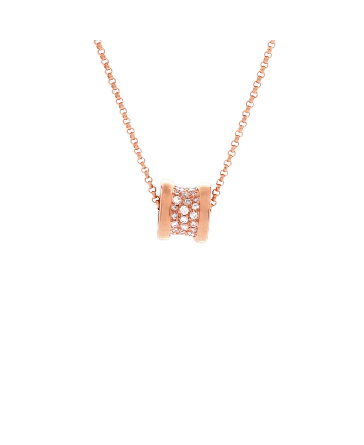 B.Zero1 Pendant Necklace - 18k rose gold