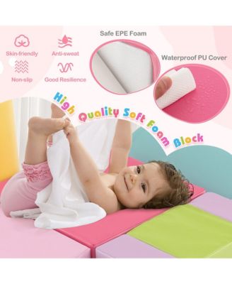 Toddler 6 PCS Climber Play Set Indoor Foam Climb & Crawl Activity Blocks w/ Cover