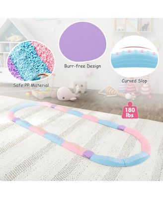 Kids Colored Balance Beams w/ Non-slip Textured Surface Bottom Pad Multicolor