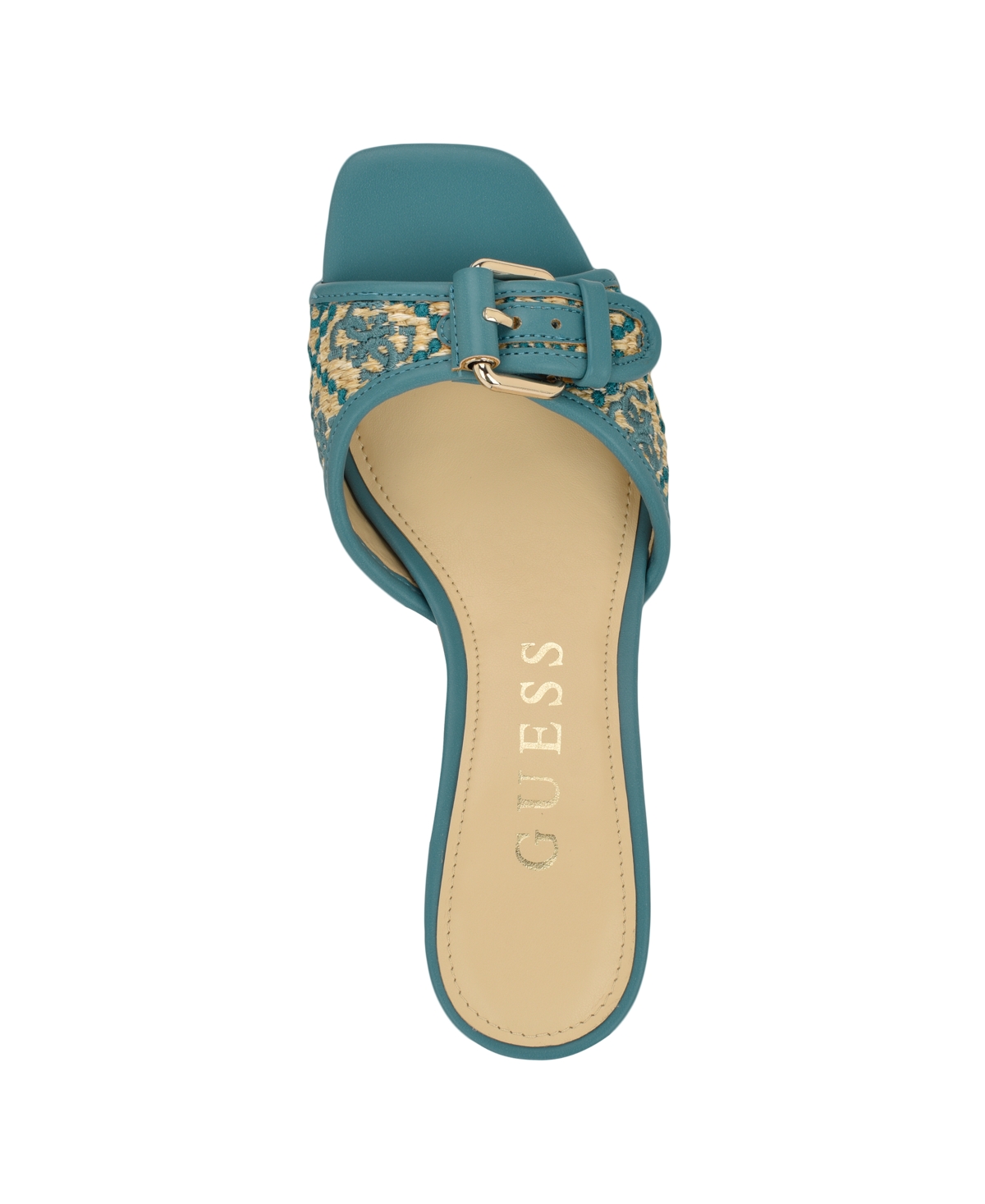 Guess Women's Dista Buckle Kitten Heel Sandals