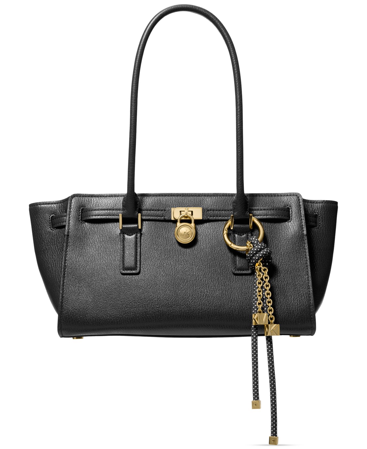 Женская сумка Michael Kors Hamilton Small East West Shoulder Handbag, цвет: Чёрный — фото 1