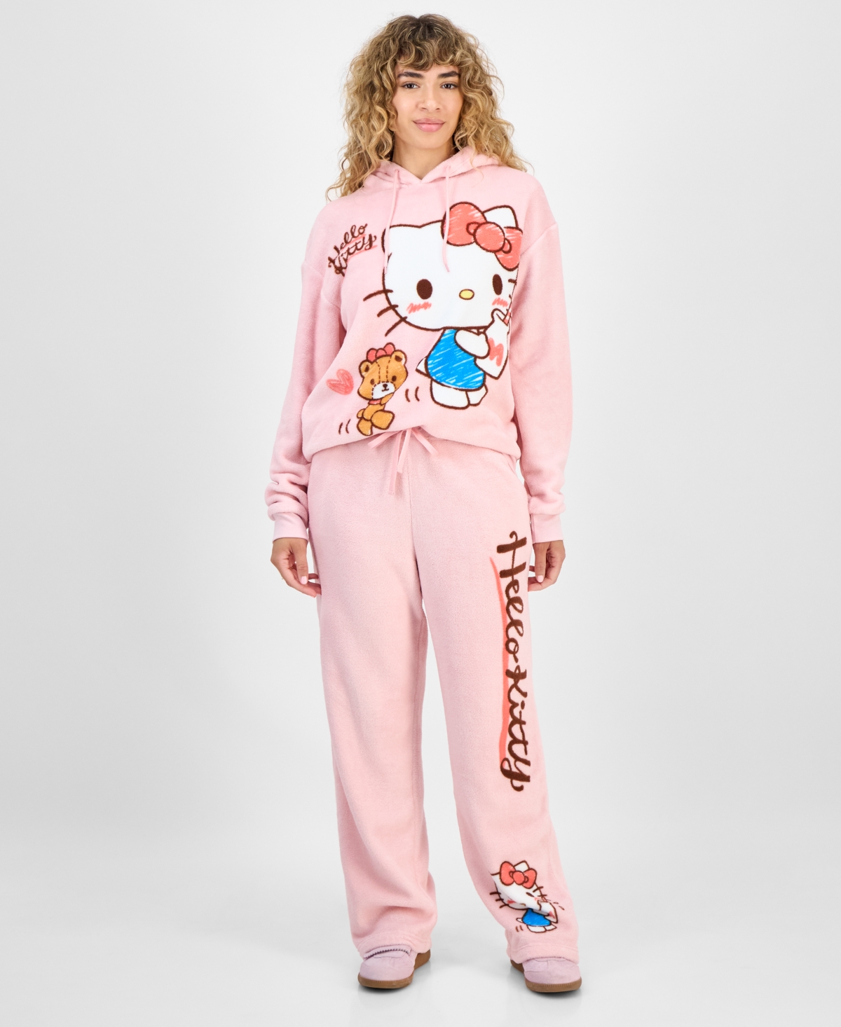 Hybrid Juniors' Hello Kitty Plush Pull-On Hoodie