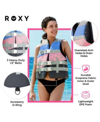 Roxy USCG Approved Women s Life Vest, Lightweight EPE Foam and Oversized Arm Holes