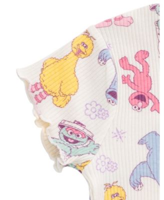 Baby Girls Ribbed T-Shirt and Shorts Outfit Set