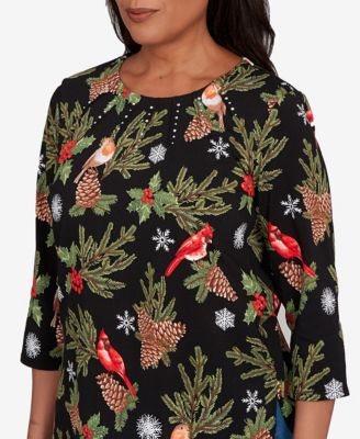 Petite Cardinals and Pinecones Top