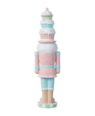 18.25" Resin Christmas Cupcake Nutcracker