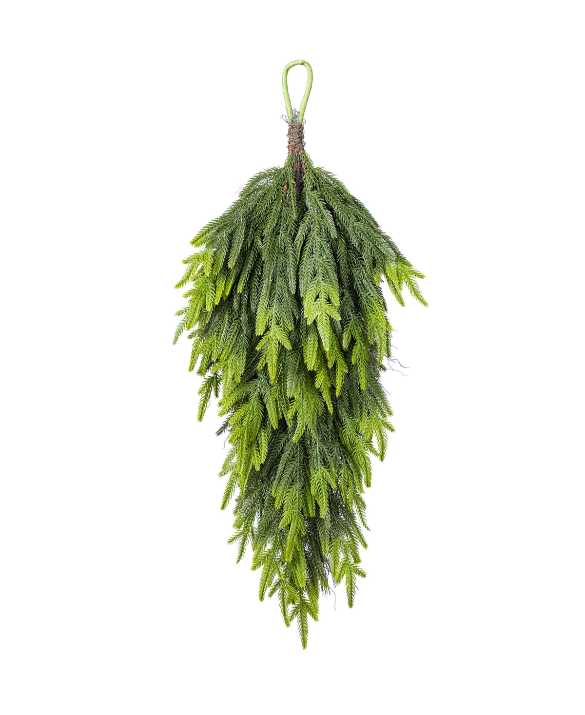 31.5" Greenery Polyethylene Christmas Dripping Teardrop - Multi