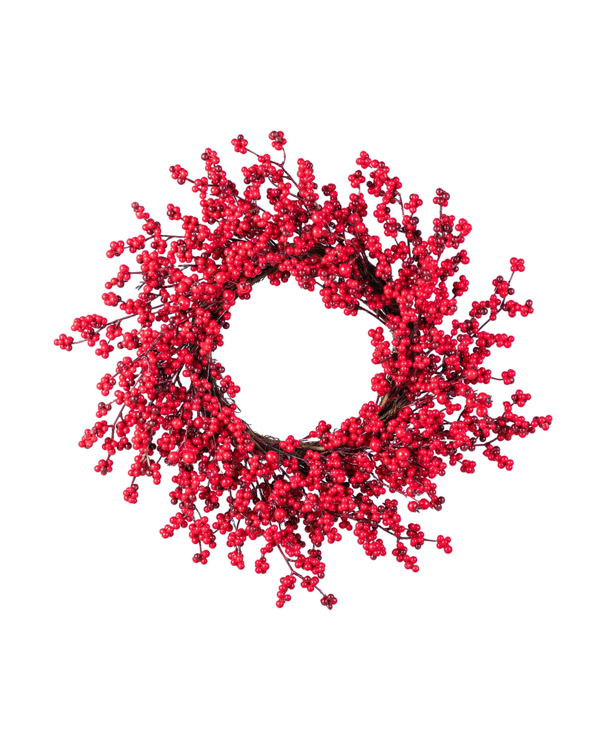 25" Plastic Christmas Berries Wreath - Multi
