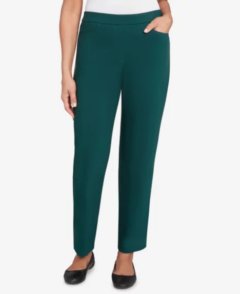 Petite Allure Stretch Pants - Emerald