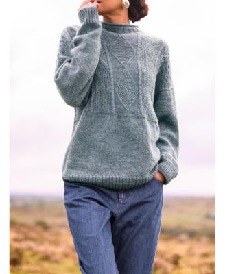 Women's British Wool Gansey Sweater