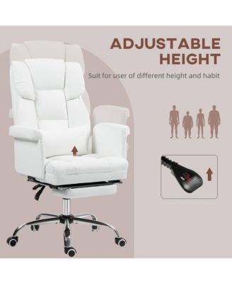Executive Office Chair with Footrest and Lumbar Support,