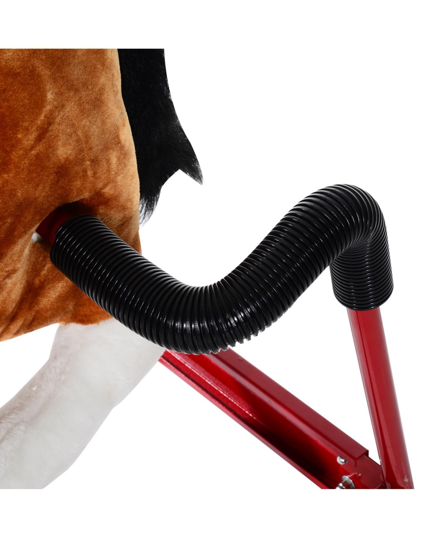 Детская мягкая игрушка Qaba Plush Spring Rocking Horse with Realistic Sounds, 39.25"L x 23.5"W x 32.75"H, 132 lb. Capacity, Ages 3+ — фото 9