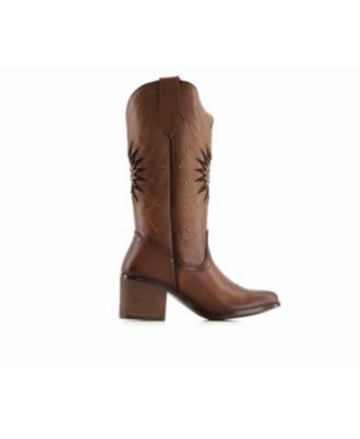Women's Tall Leather Boots Western Star
