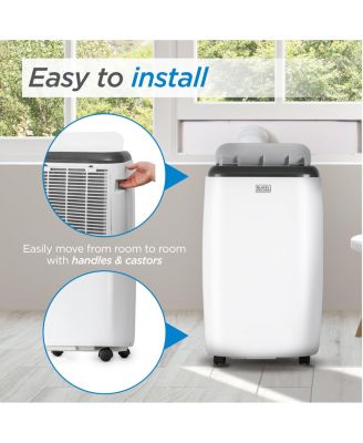 BLACK+DECKER Portable Air Conditioner, 6,000 BTU SACC/CEC (10,000 BTU ASHRAE 128) for Rooms Up To 450 Sq. Ft.