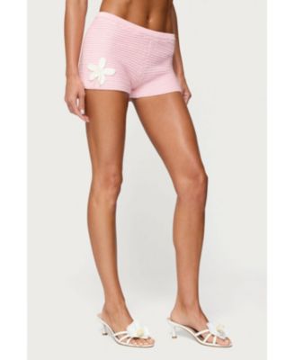Women's Tahna Flower Crochet Shorts