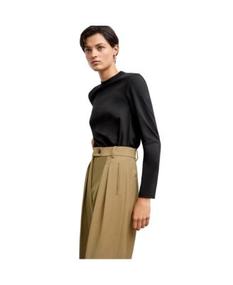 Bia Pleated Trouser - Air Twill