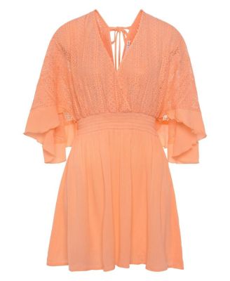 Women's Flowy Lace Cover up Beach Dress