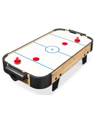 40in Air Hockey Arcade Table w/ 100V Motor, Electric Fan, 2 Strikers, 2 Pucks