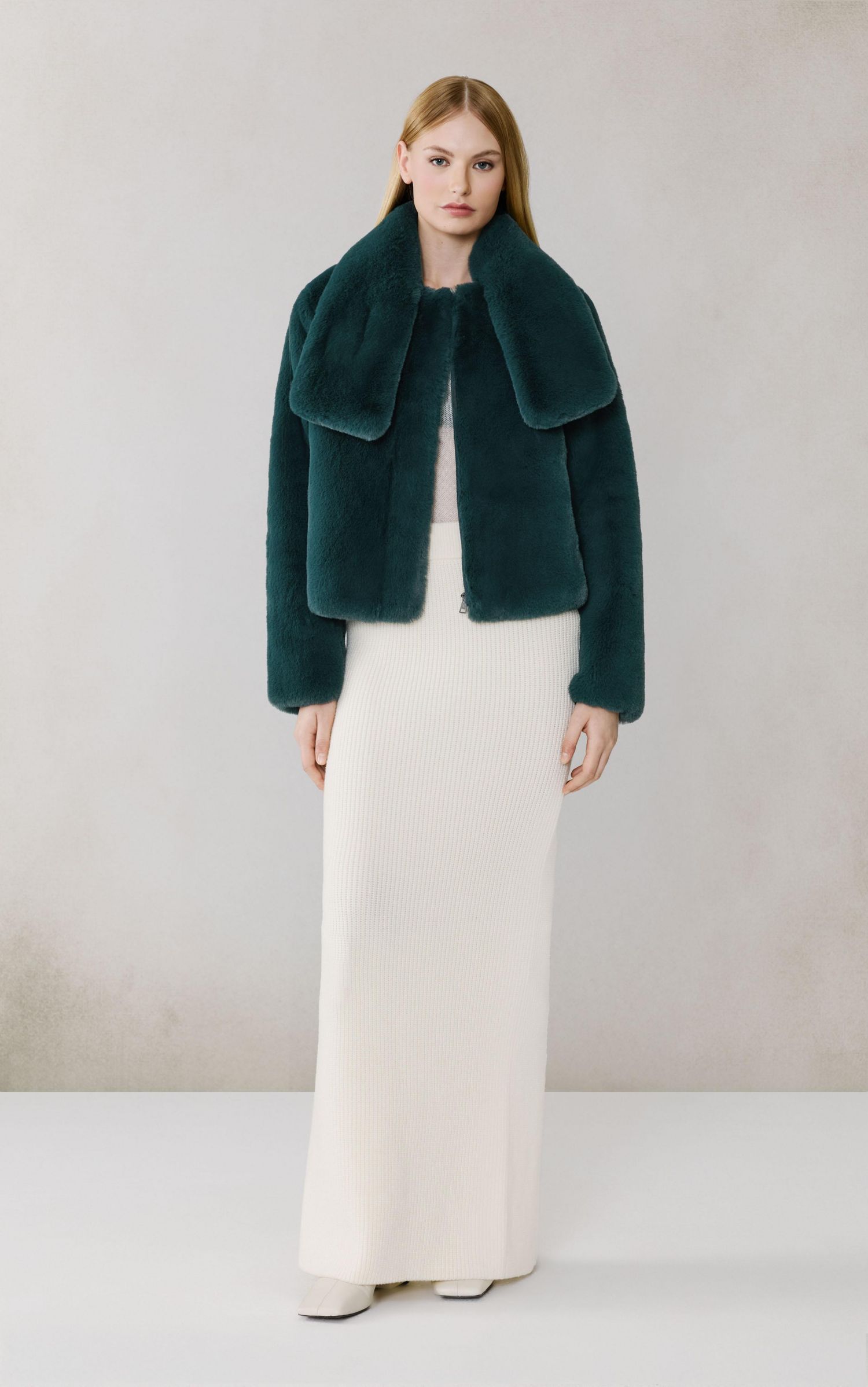 Women's Kendell Boxy Jacket With Scarf