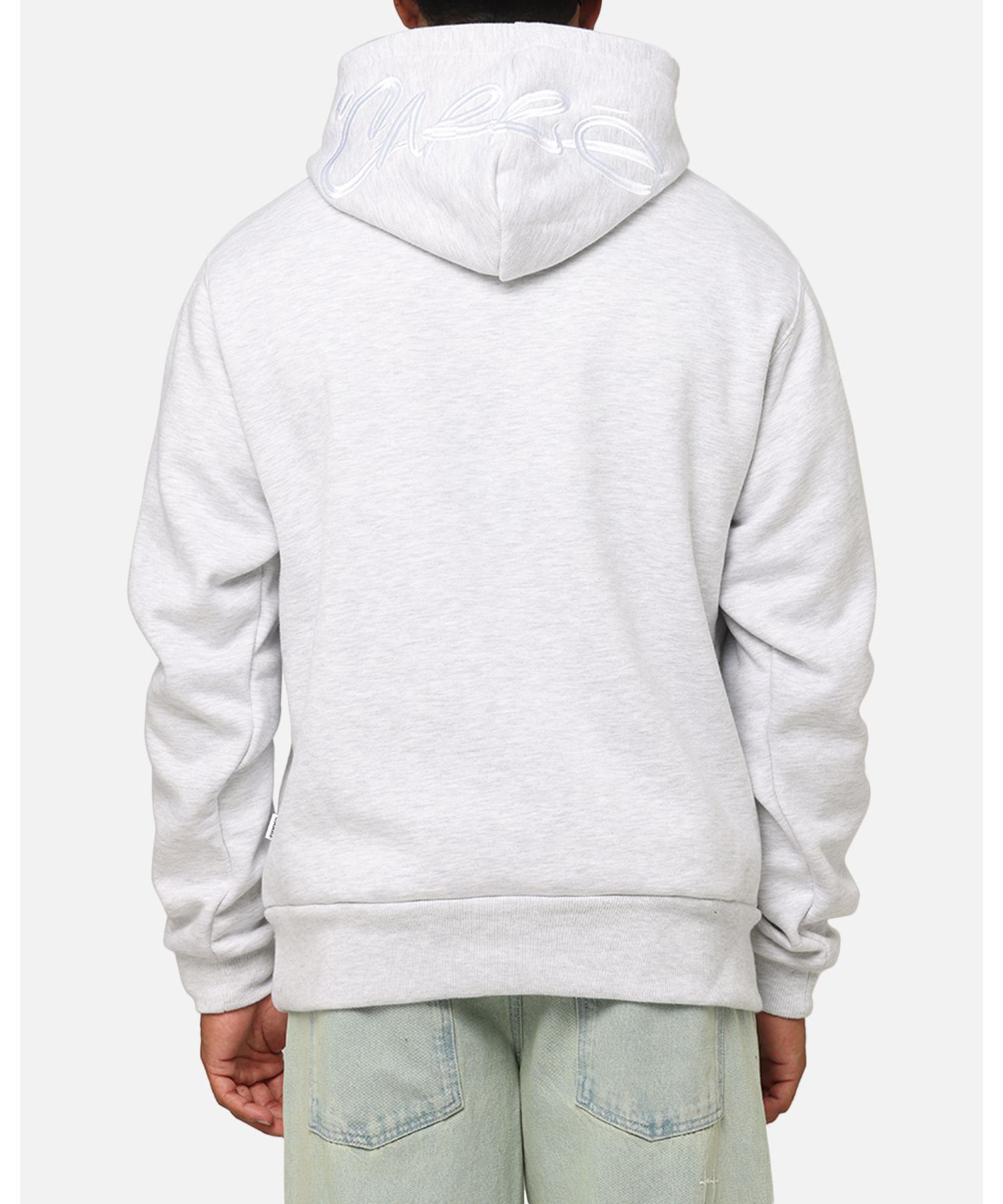 Men's Graffiti Hoodie Sweatshirt - Grey Marle S