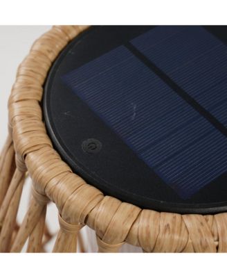 Outdoor Vertical Vine Floor Lamp,Soft lighting,Portable Handwoven Resin Rattan Lamp