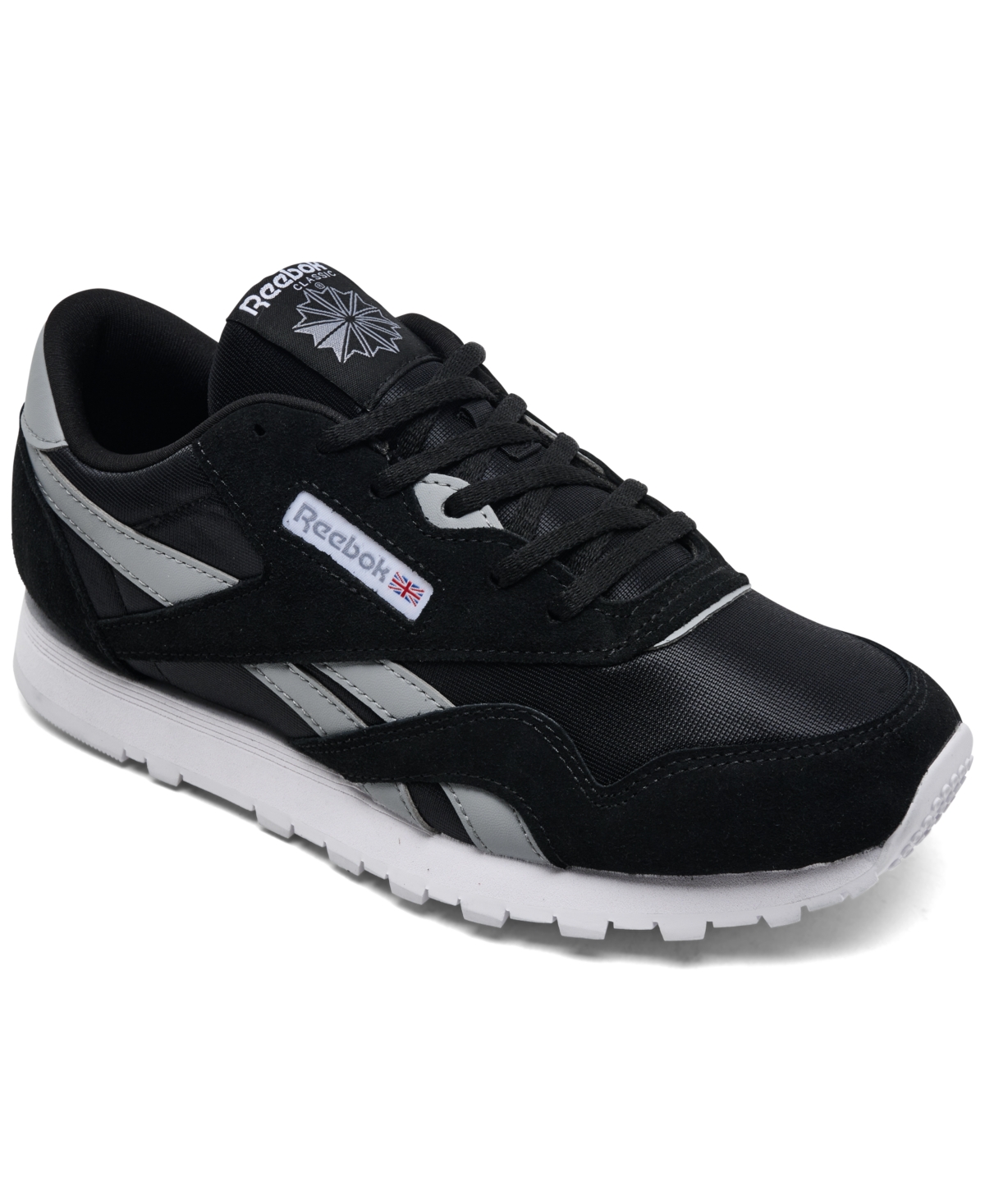 Reebok Big Kids Classic Nylon Casual Sneakers From Finish Line In Black