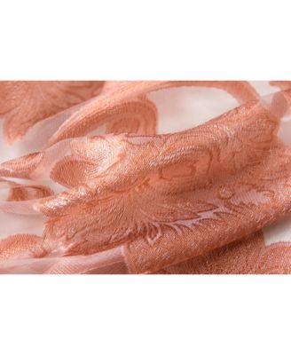 Organza Sheer Milawi Complete 5 Piece Window Curtain Set