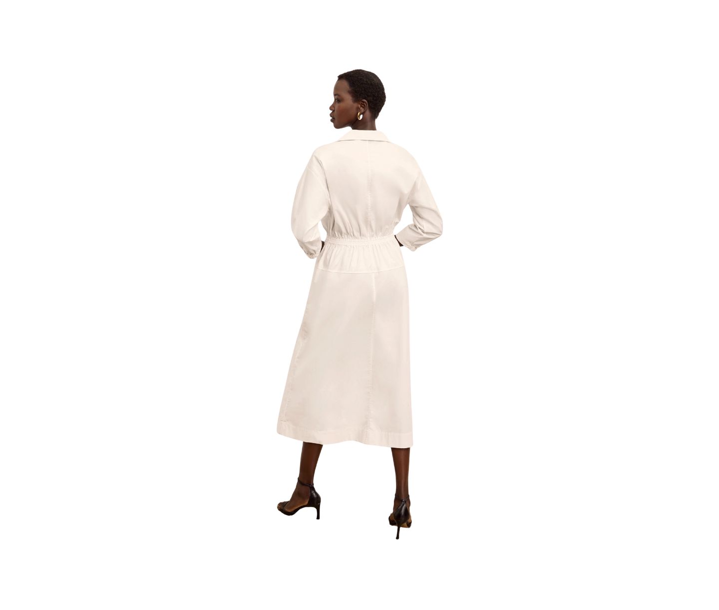 Женское платье M.M.LaFleur Boden Al Fresco - Cotton Poplin, цвет: Яичная скорлупа — фото 2